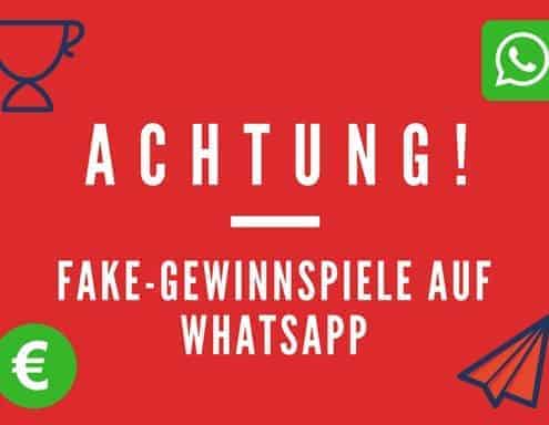 Achtung - Fake Gewinnspiele